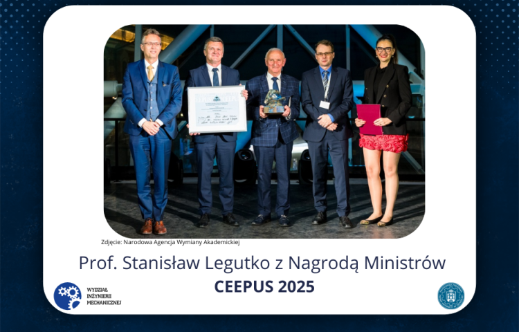 Prof. Stanisław Legutko z Nagrodą Ministrów CEEPUS 2025