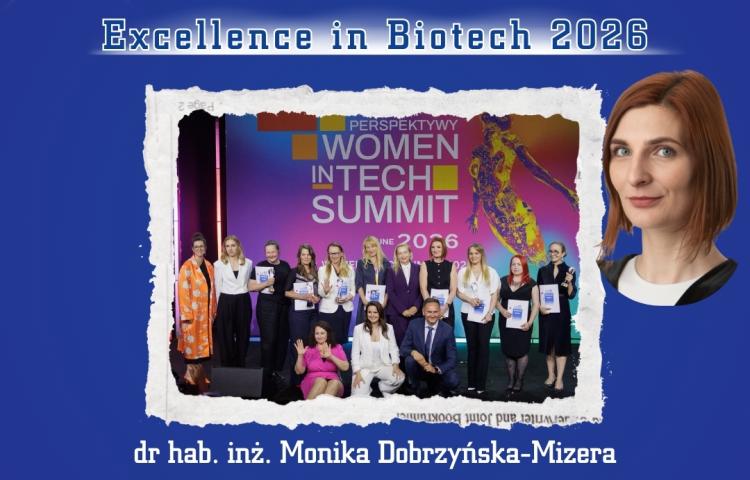 Dr hab. inż. Monika Dobrzyńska-Mizera wśród Top Women In Biotech