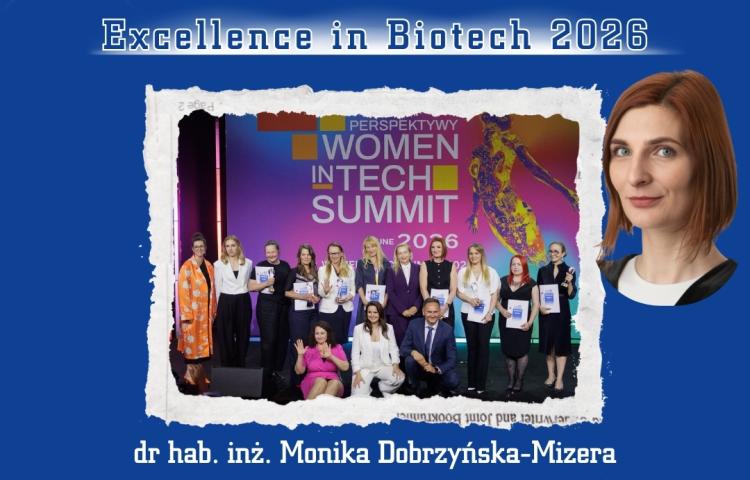 Dr hab. inż. Monika Dobrzyńska-Mizera wśród Top Women In Biotech